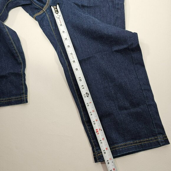 Levi's Denim Capri Jeans Women's Size 10 Stretch Dark Wash Button Pocket 28x19" - Picture 10 of 10